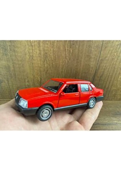 Kırmızı Doğan Şahin Metal Çek Bırak Oyuncak Araba Tofaş Şahin Model Araç Kapıları Açılır indirimleri