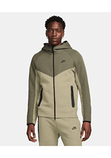 Tech Fleece Tam Boy Fermuarlı Erkek Kapüşonlu Üst ( Yeni Sezon ) FB7921-276
