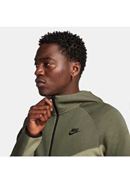 Tech Fleece Tam Boy Fermuarlı Erkek Kapüşonlu Üst ( Yeni Sezon ) FB7921-276 fırsatları