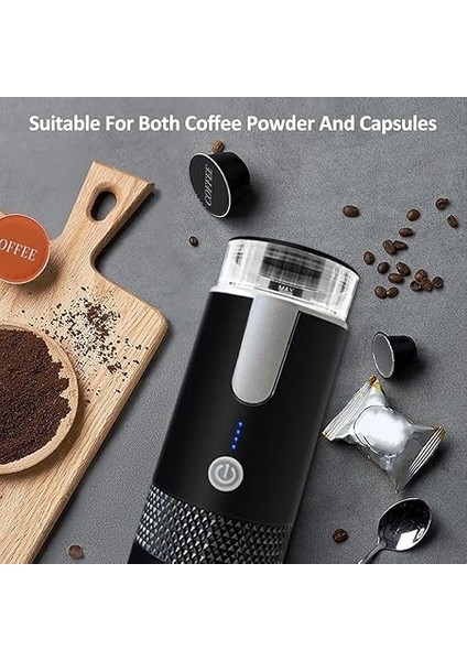Kahve Makinesi, 170 ml Kablosuz Elektrikli Espresso Makinesi Mini Şarj Edilebilir Kapsül Kahve Makinesi Araba Ev Ofis Seyahat Için fiyatları