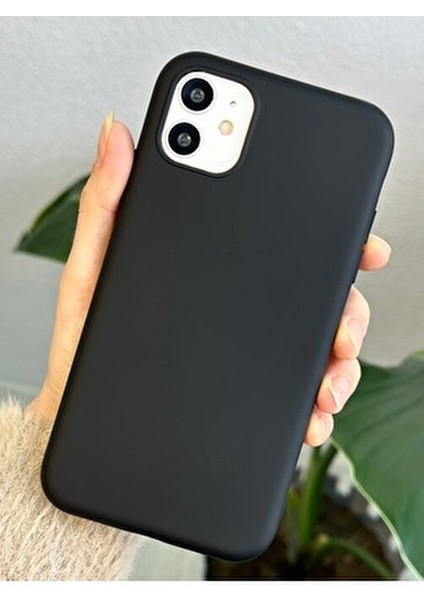 Iphone 11 Uyumlu Içi Kadife Leke Tutmaz Sıvı Silikon Lansman Kılıf