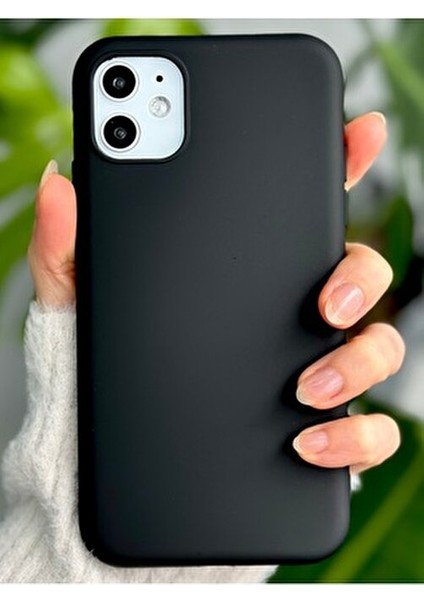 Iphone 11 Uyumlu Içi Kadife Leke Tutmaz Sıvı Silikon Lansman Kılıf