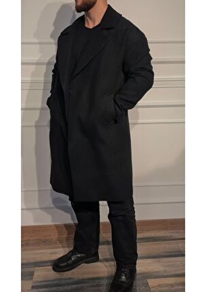 Oversize Kruvaze Yaka Kaban