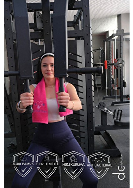 Nakışlı Sporcu Havlusu Pamuklu, Anti Bakteriyel, Ter Emici Fitness Plates Boks Tenis Spor Havlusu modelleri