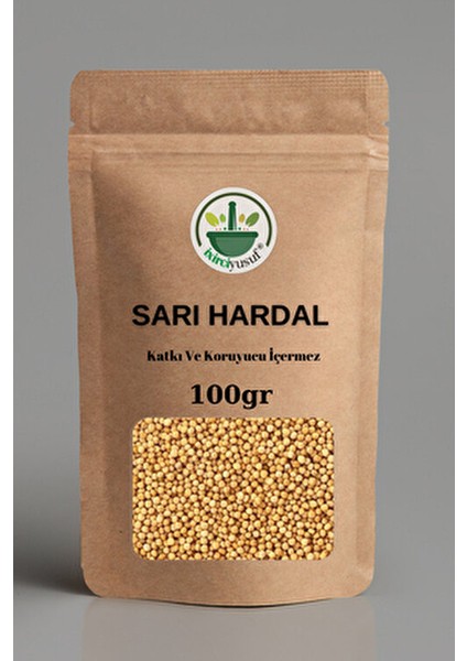 Sarı Hardal Tohumu 100 gr (Katkısız, Elenmiş) / Sarıhardal