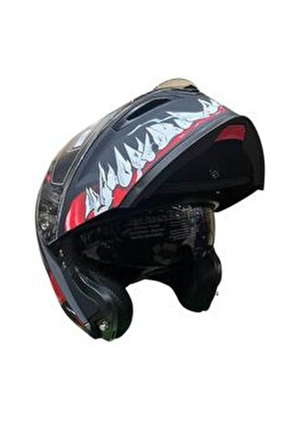 Mototez Çeneden Açılır Motosiklet Kaskı Wosen WS-202