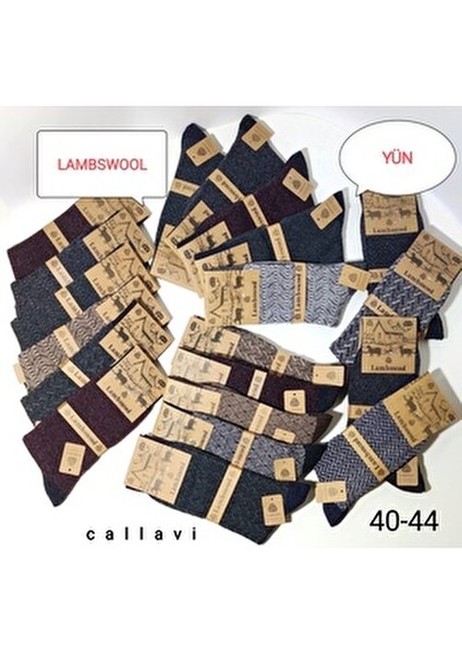 Lambswool Termal Yün Erkek Kışlık Soket Çorap 3 Çift fiyatları