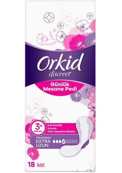 Orkid Günlük Mesane Pedi Ekstra Uzun 18 Adet fiyatları