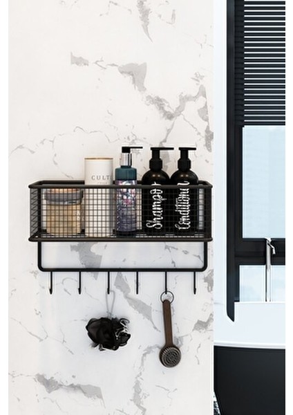 Metal Kancalı Banyo Sepeti Banyo Düzenleyici Organizer Duşluk Şampuanlık Banyo Köşesi fiyatları