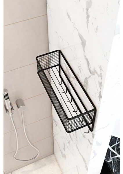 Metal Kancalı Banyo Sepeti Banyo Düzenleyici Organizer Duşluk Şampuanlık Banyo Köşesi modelleri