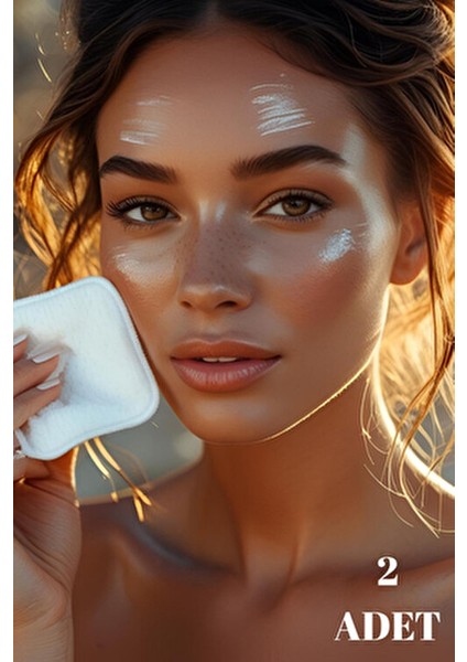 2'li Yıkanabilir Makyaj Temizleme Pamuğu - Çift Yüz Makyaj Temizleme Mendili - Makyaj Temizleme Pedi modelleri