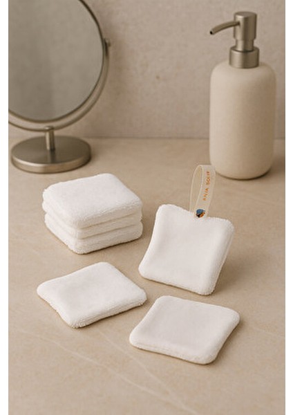 2'li Yıkanabilir Makyaj Temizleme Pamuğu - Çift Yüz Makyaj Temizleme Mendili - Makyaj Temizleme Pedi indirimleri