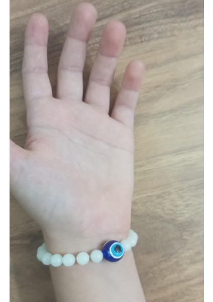 Isimli Bileklik Karanlıkta Parlayan Boncuklu ve Nazar Boncuklu modelleri