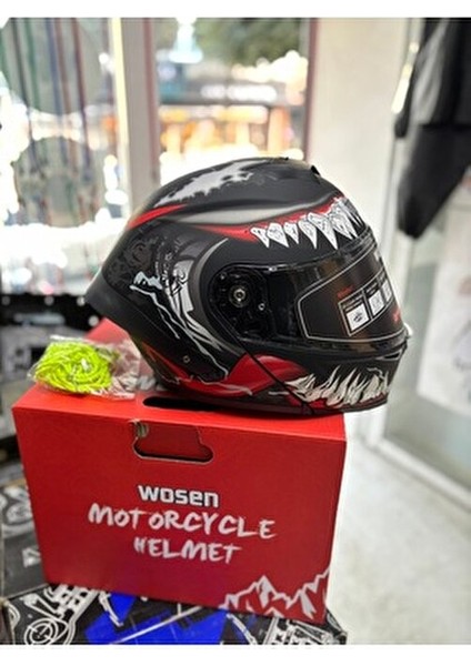 Wosen Ece Sertifikalı Güneş Gözlüklü Çene Açılır Premium Motosiklet Kaskı modelleri