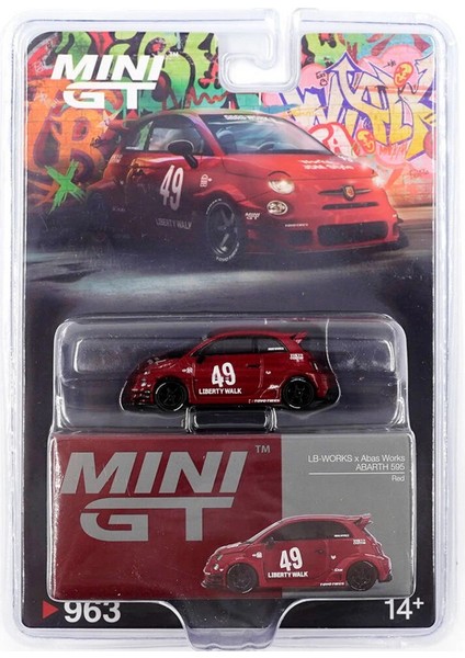 Mini Gt 1/64 Lb-Works x Abas Works Abarth 595 Red - Blister Paket fiyatları