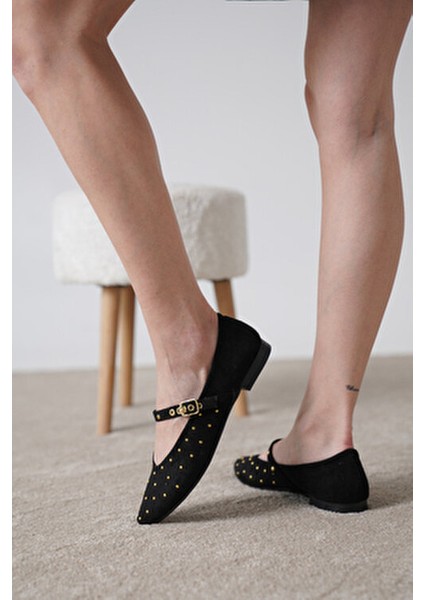 Rubi Kadın Sivri Burun Troklu Günlük Babet