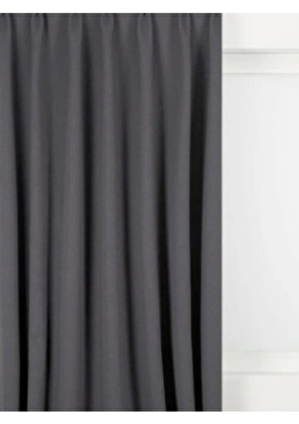 Blackout %100 Işık Geçirmez Fon Perde Koyu Gri Füme Pilesiz Ekstrsaforlu Karartma Güneşlik (Enxboy) fiyatları