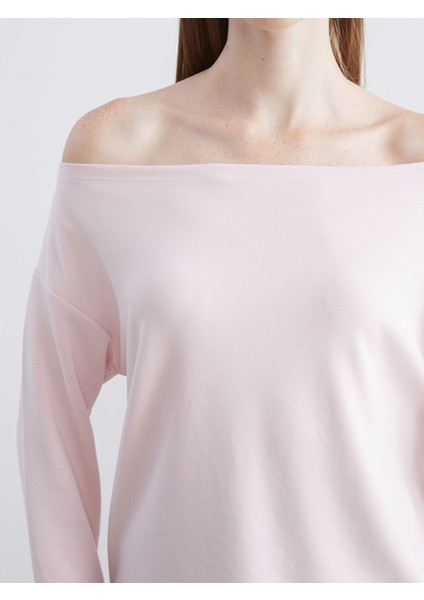 Yeni Sezon Kayık Yaka Kadın Sweatshirt modelleri