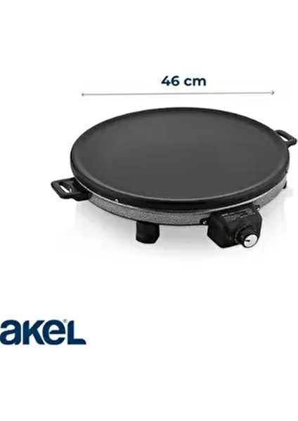 Akel AT610 Elektrikli 1550 Watt Termostatlı Katmer, Gözleme, Bazlama Sacı