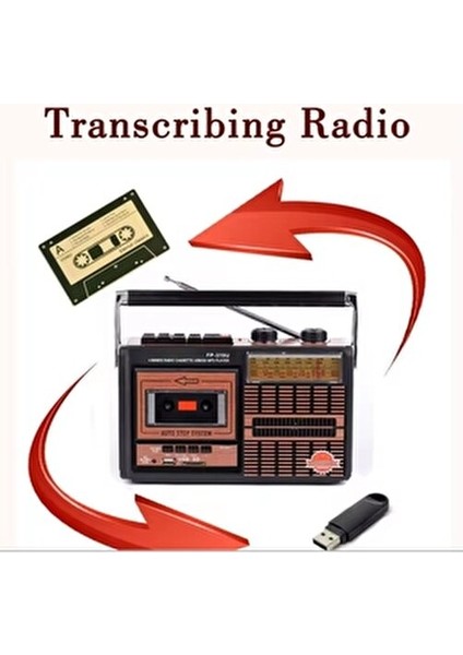 Fp 319BT Bluetooth Hoparlör Retro USB Kart Fm Radyo Kaset Teyp Çalar Playback Pilli Müzik Player modelleri