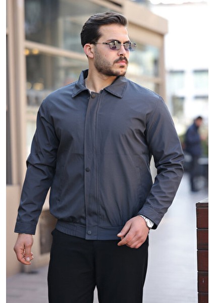 Erkek Su ve Rüzgar Geçirmez Oversize Rahat Kesim Bel Lastikli Astarlı Mevsimlik Mont fırsatları