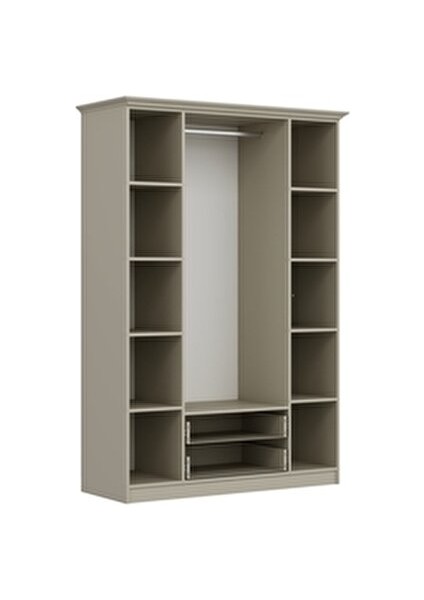 Bona Avangart 4 Mebran Kapaklı 2 Çekmeceli Gardırop - Kumtaşı indirimleri