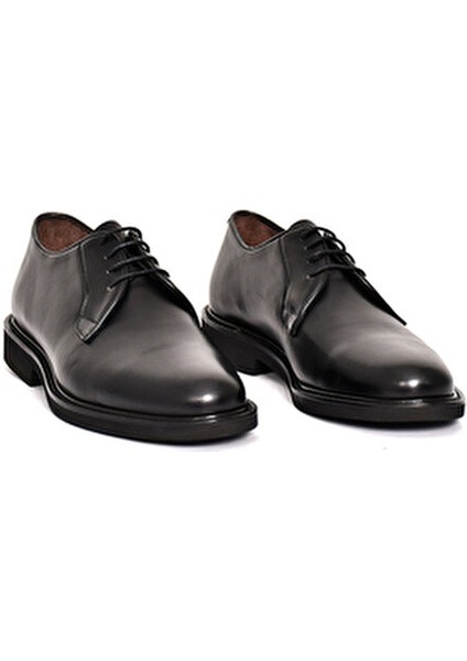 Hakiki Deri Siyah Klasik Erkek Ayakkabı Eva Taban Bağcıklı - Tuna 9437 modelleri