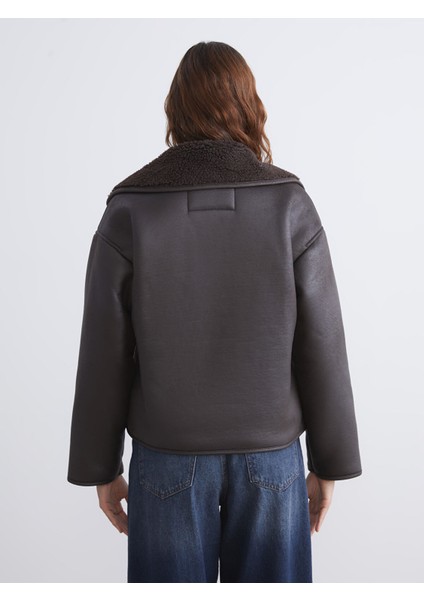 Yeni Sezon Biker Yaka Oversize Kadın Süet Mont indirimleri