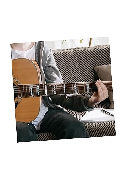 2 Adet Gitar Klavye Çıkartmaları Kendinden Yapışkanlı Gitar Sap Çıkartmaları Dekoratif Gitar Yaması Gitar Çıkartmaları Müzik Aleti Çıkartması fiyatları