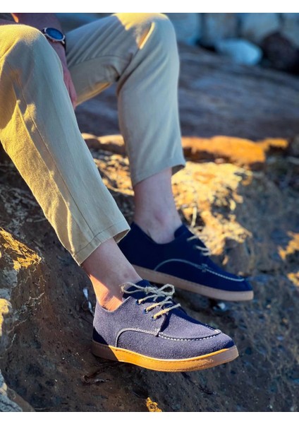 Zrk-X5 Lacivert Süet Bağcıklı Günlük Erkek Casual Ayakkabı fiyatları