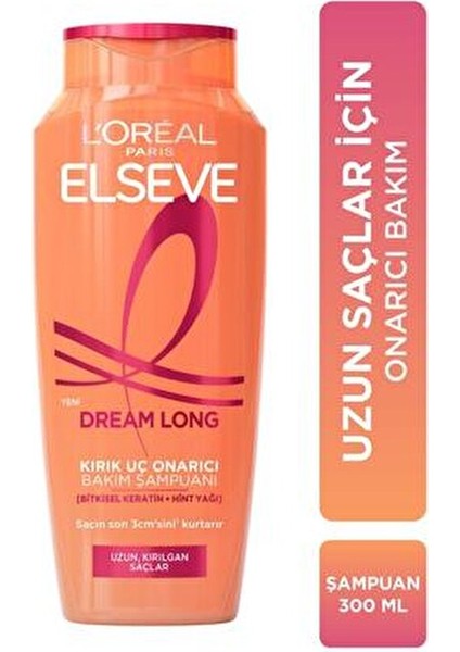 3lü Elseve Dream Long Kırık Uç Onarıcı Bakım Şampuanı 300 ml fiyatları