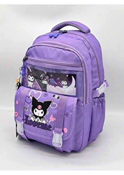 Kore Tarzı Aksesuarlı Termal Beslenmelik ve Kalemlikli Kız Çocuk Sırt Okul Çantası Seti fırsatları