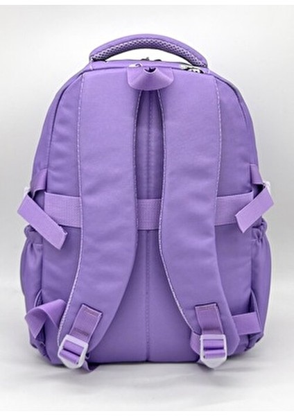 Kore Tarzı Aksesuarlı Termal Beslenmelik ve Kalemlikli Kız Çocuk Sırt Okul Çantası Seti