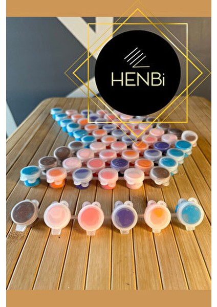 Akrilik Boya (3'er ml Haznede 6 Farklı Ara Renk Akrilik Boya) Boya Kutusu