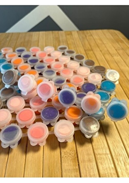 Akrilik Boya (3'er ml Haznede 6 Farklı Ara Renk Akrilik Boya) Boya Kutusu modelleri