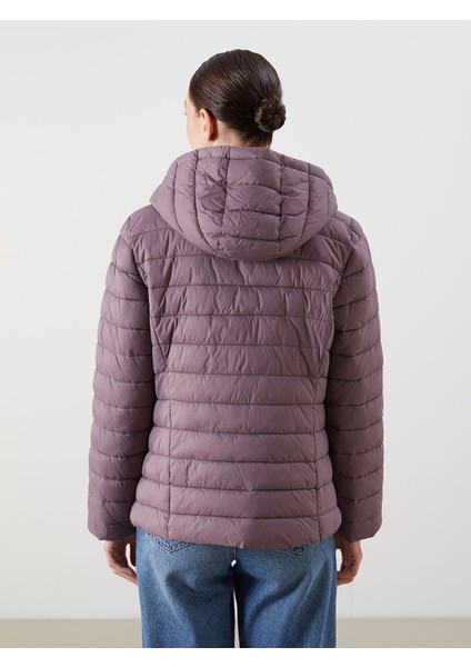 Yeni Sezon Kadın Kapüşonlu Düz Şişme Mont indirimleri