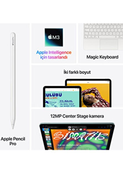 13" iPad Air Wi-Fi 128GB - Mavi