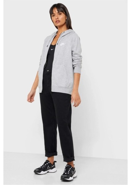 W Nsw Essential Fleece Kadın Gri Sweatshirt BV4122-063 modelleri