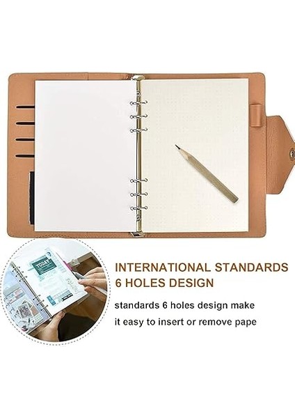 3 Paket A5 Noktalı Dolum Kağıdı, 135 Yaprak A5 Kağıt Boş Halkalı Defter Altlığı, 6 Delikli Yedek Parça, Not Kağıdı, A5 Yedek Kağıt, A5 Not Defteri, Eskiz, Eklentiler, Günlük, Boyama fırsatları