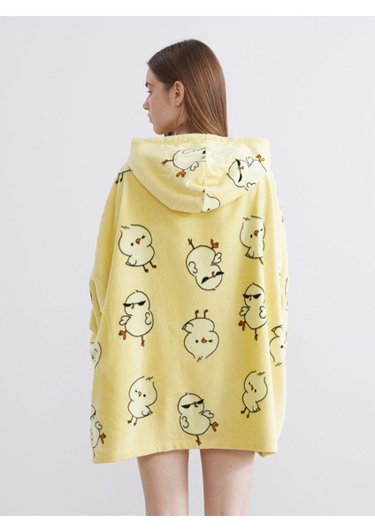 Yeni Sezon Kapüşonlu Oversize Pelüş Kadın Pijama Üstü fırsatları