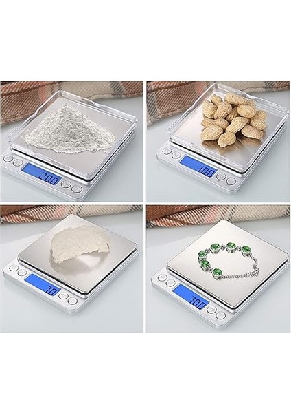 Dijital Mutfak Terazisi 3 kg 0.1 G Hassasiyet Metal Platformlu Premium Terazi, Şık ve Dayanıklı Tasarım fırsatları