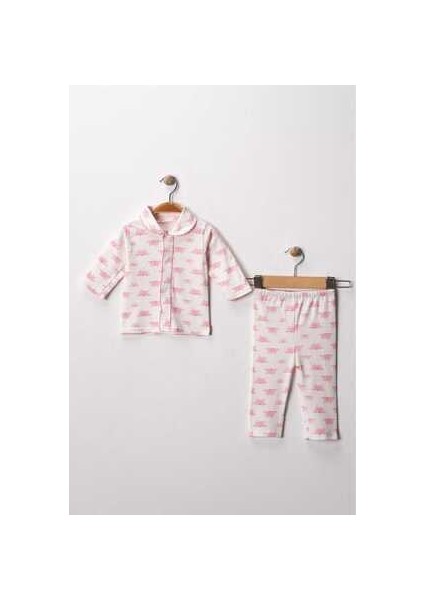 Bebek Yenidogan Çocuk Kiz Erkek Pamuklu Oyali Pijama Takımı Hediyelik