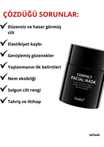 Compact Facial Mask 52 ml Cilt bariyerini destekleyen yenileyici gece maskesi modelleri