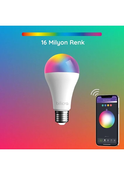 Mood Akıllı Ampül - 2'li Set - 16 Milyon Renk Seçeneği & Wifi Üzerinden Kontrol modelleri