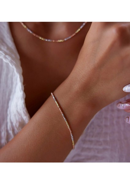 Dorika 3 Renk 14 Ayar Altın Kadın Bileklik fiyatları