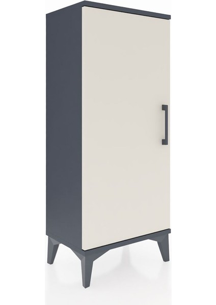 Arges Komodin 2 Raflı Tek Kapaklı 44X30X106 Antrasit-Aytaşı fiyatları