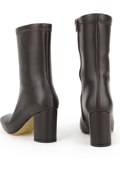 , Kadın Topuklu Bot 1531044Z4007 Kahve modelleri