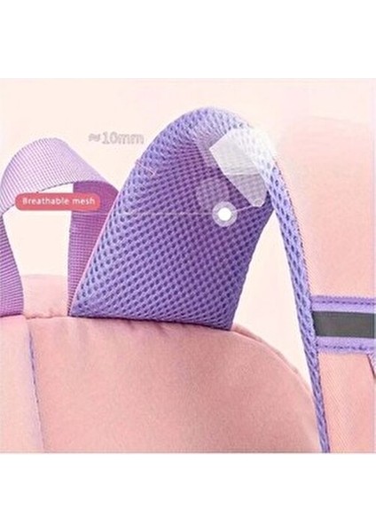 Kız Çocuk İlkokul Sırt Çantası Dayanıklı ve Geniş İç Hacim Pembe 38x28x13 cm