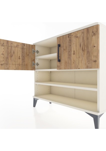 Arges Şifonyer 3 Raflı 2 Kapaklı 88X30X80 Aytaşı-Çam indirimleri