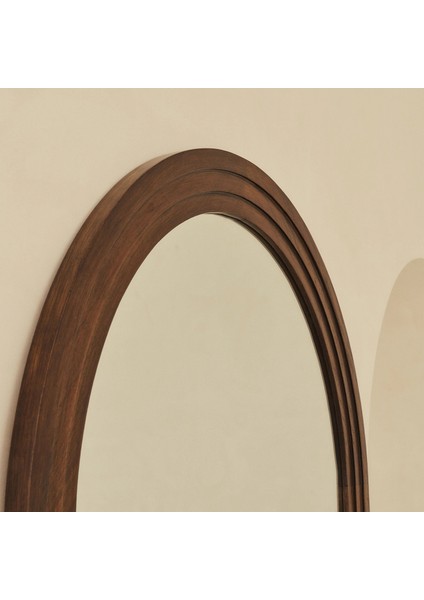 Ekstra Büyük Tam Boy Kemerli Koyu Ahşap Ayna 200CM x 100CM modelleri